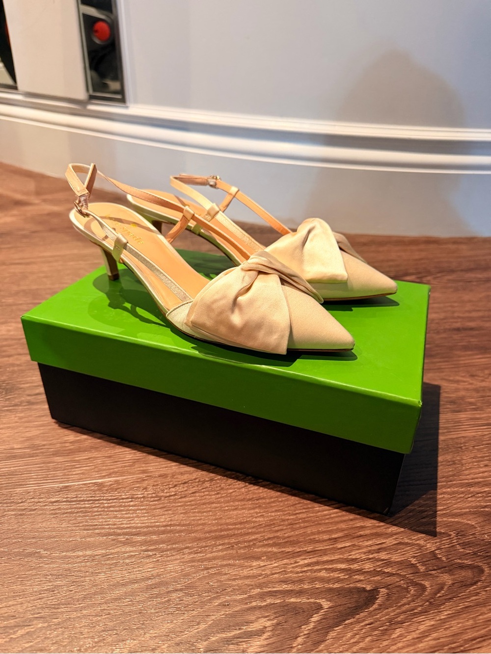kate spade Marseille Satin Kitten Heel